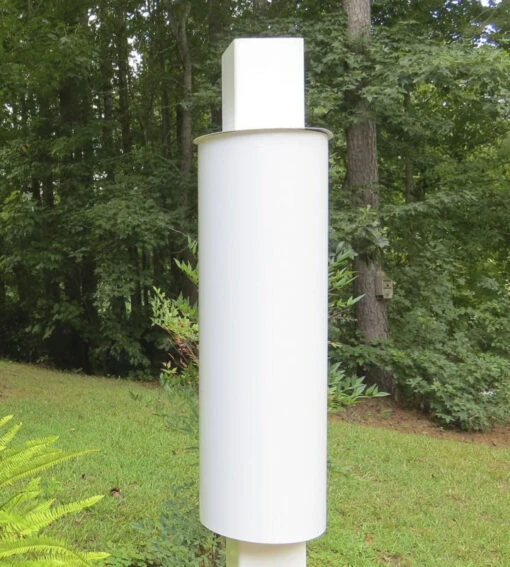 Squirrel Baffle For 4x4 Vinyl Post -Pet Supplies Store white squirrel baffle